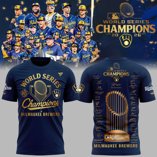 Milwaukee Brewers World Series Champions 2026 T-Shirt