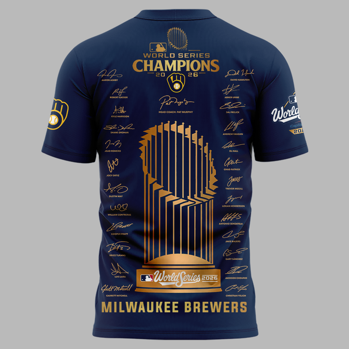 01.Milwaukee Brewers World Series Champions 2026 T-Shirt