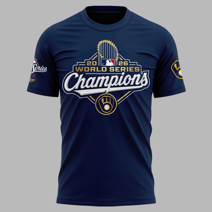 01.Milwaukee Brewers World Series Champions 2026 T-Shirt