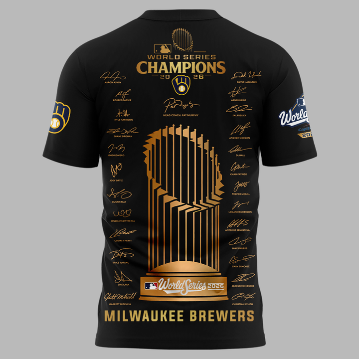 03.Milwaukee Brewers World Series Champions 2026 T-Shirt