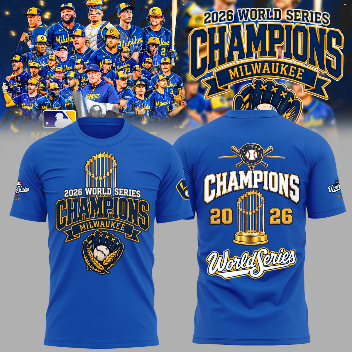 Limited Edition Milwaukee Brewers 2026 World Series Champions T-shirt | PJ35