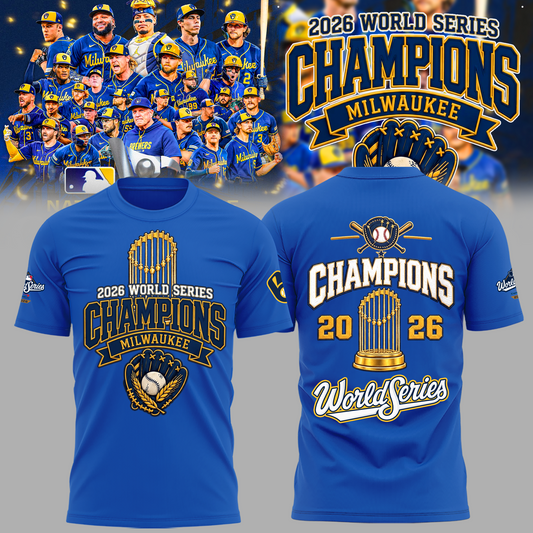 Limited Edition Milwaukee Brewers 2026 World Series Champions T-shirt | PJ35